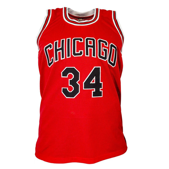 Charles Oakley Signed Chicago Red Basketball Jersey (JSA) - RSA
