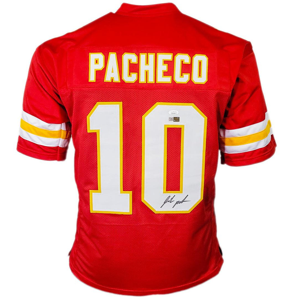 Isiah Pacheco Signed Kansas City Red Football Jersey (JSA) — RSA