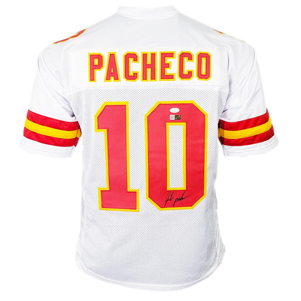 Isiah Pacheco Signed Kansas City Chiefs 35x43 Framed Jersey (JSA) Rook –