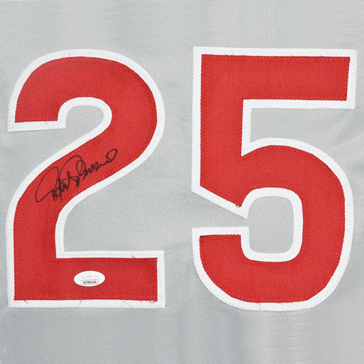 Rafael Palmeiro Signed Chicago Grey Baseball Jersey (JSA) - RSA
