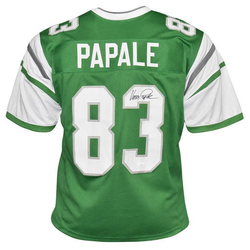 Vince Papale Signed Philadelphia Green Football Jersey (JSA) - RSA