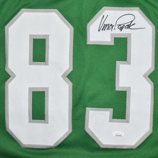 Vince Papale Signed Philadelphia Green Football Jersey (JSA) - RSA