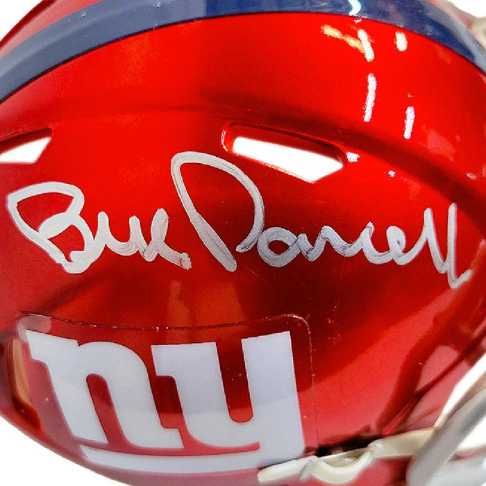 New York Giants Bill Parcells Autographed Riddell Flash Mini Helmet