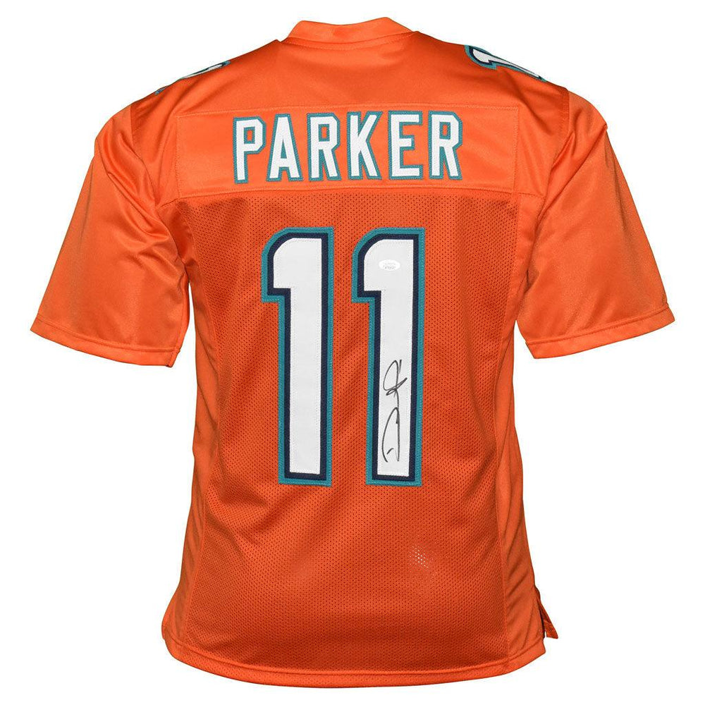 DeVante Parker Signed Miami Pro Alternate Orange Football Jersey (JSA) — RSA