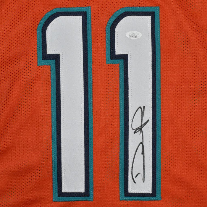 Jersey Ninja - Miami Dolphins Orange Hockey Jersey