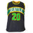 Gary Payton Signed Seattle Black Basketball Jersey (JSA) - RSA