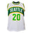 Gary Payton Signed Seattle White Basketball Jersey (JSA) - RSA
