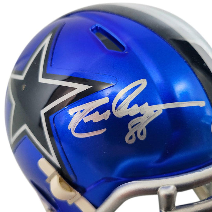 Drew Pearson Dallas Cowboys Autographed Riddell Speed Mini Helmet with HOF  21 Inscription