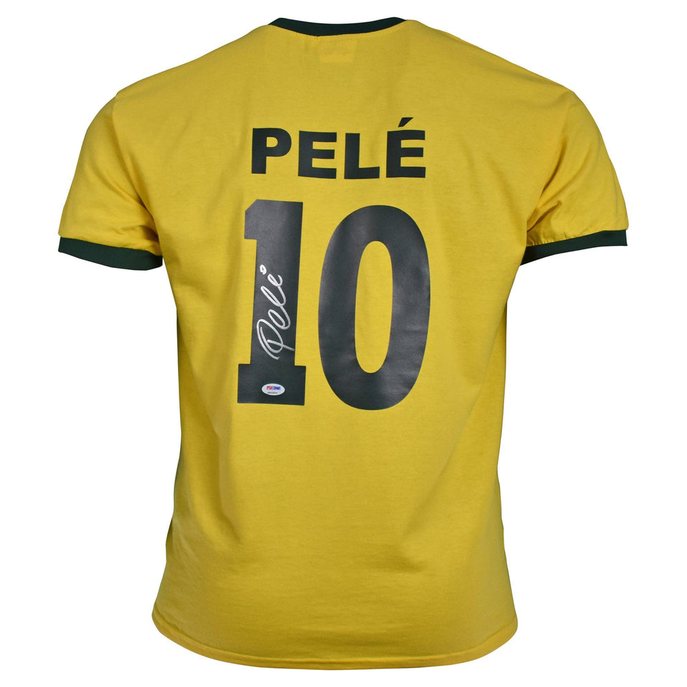 Pele Signed Soccer Jersey