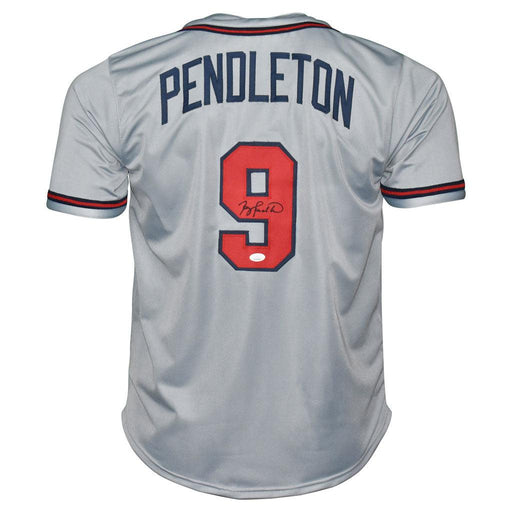 Terry Pendleton Signed Atlanta Grey Baseball Jersey (JSA) - RSA