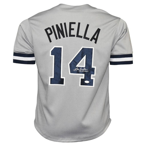 Lou Piniella Signed NY Yankees Jersey Inscribed 77-78 WSC & Sweet (Leaf  COA)