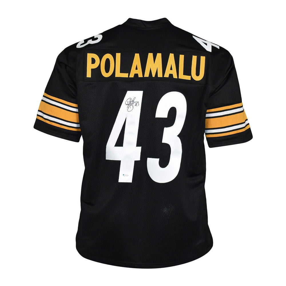 Mitchell & Ness Men's Troy Polamalu Black Pittsburgh Steelers Alternate 2008 Legacy Replica Jersey