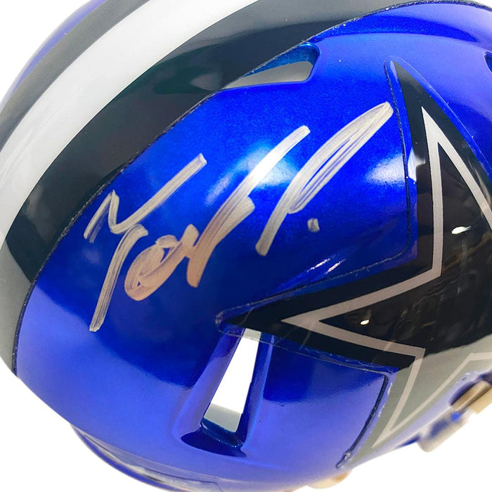 Tony Pollard Signed Dallas Cowboys Flash Speed Mini Replica