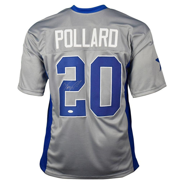 Tony Pollard Signed Memphis College Blue Football Jersey (JSA) — RSA