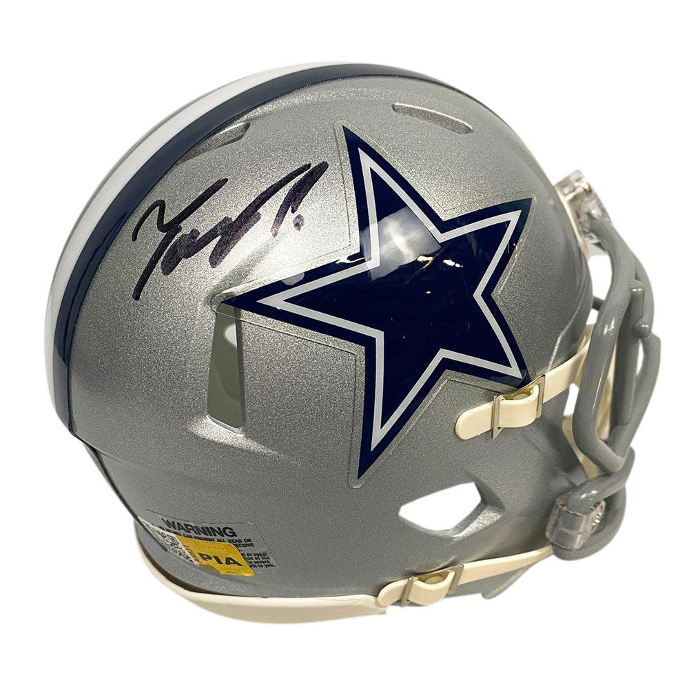 Tony Pollard Signed Dallas Cowboys Flash Speed Mini Replica