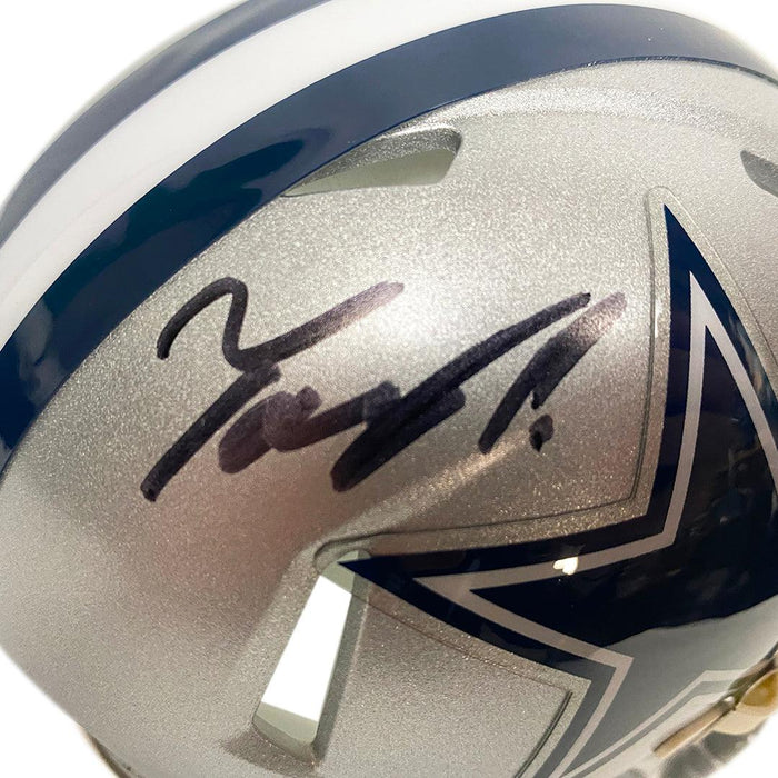 Tony Pollard Signed Dallas Cowboys Flash Speed Mini Replica