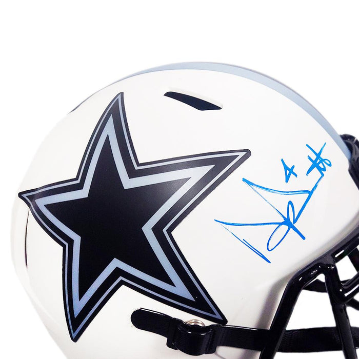 Dak Prescott Signed Dallas Cowboys Lunar Eclipse Speed Full-Size Replica Football Helmet (Beckett) - RSA