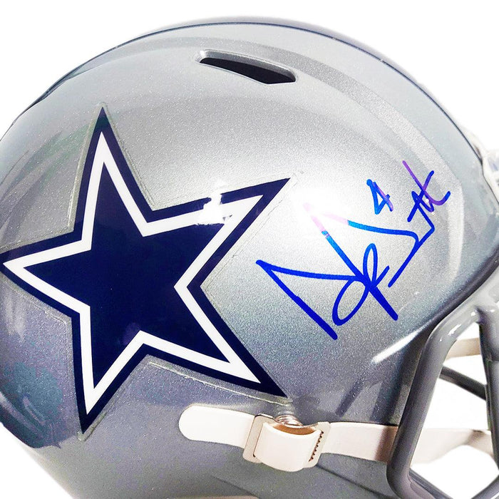 Dak Prescott Signed Dallas Cowboys Speed Full-Size Replica Football Helmet (Beckett) - RSA