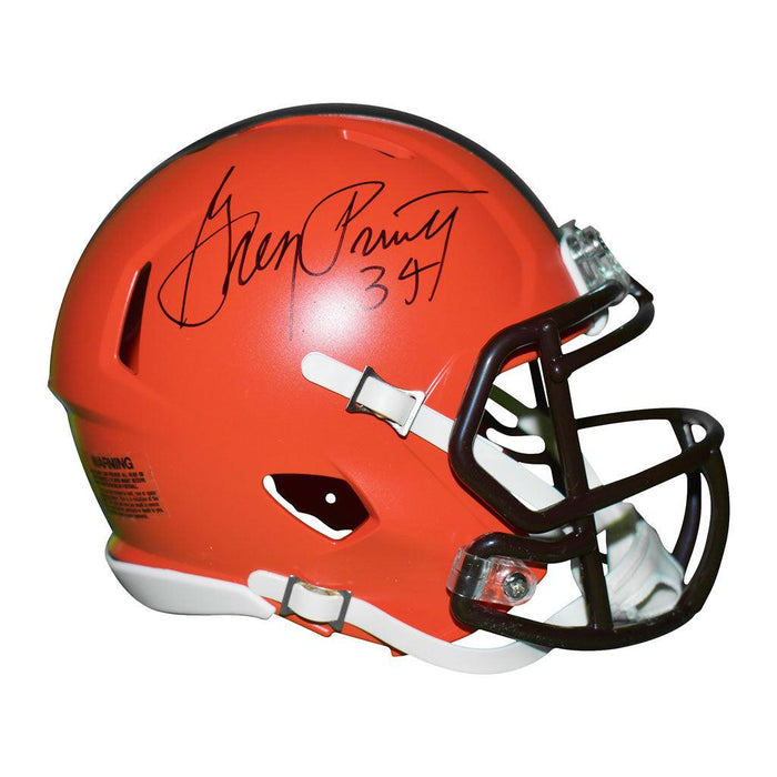 Greg Pruitt Signed Cleveland Browns Speed Mini Helmet — TSE Cleveland