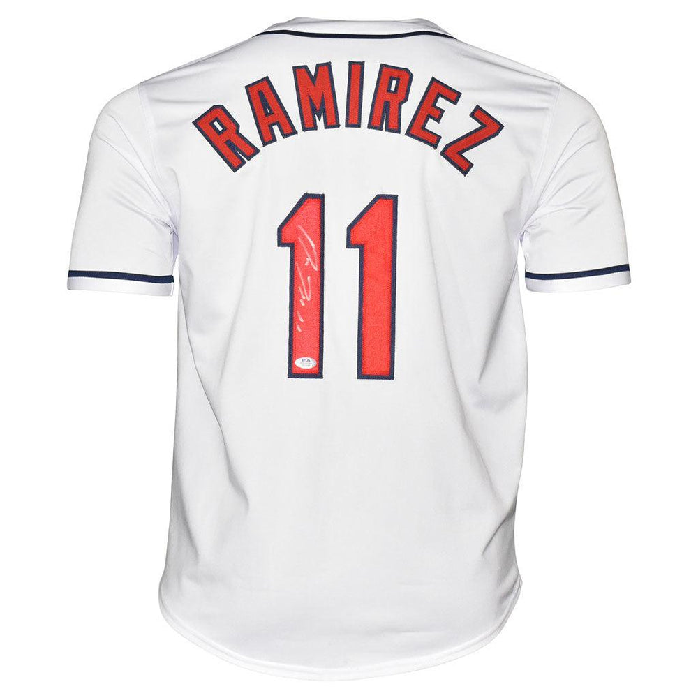 Autographed/Signed JOSE RAMIREZ Cleveland Indians Jersey