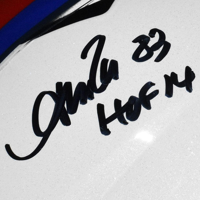 Andre Reed Autographed Helmets, Signed Andre Reed Inscripted Helmets