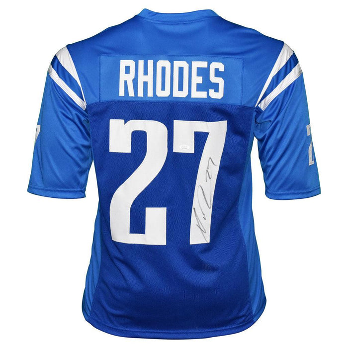Xavier Rhodes Signed Indianapolis Pro Blue Football Jersey (JSA) - RSA