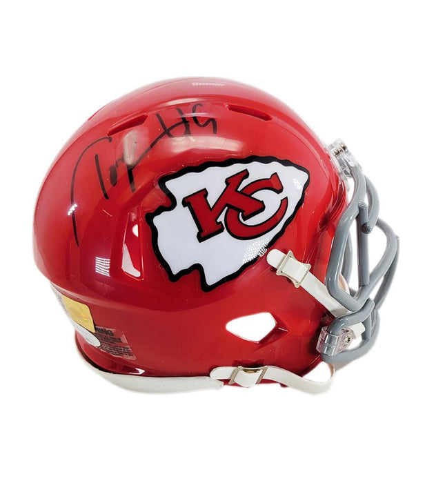 Tony Richardson Signed Kansas City Chiefs Throwback Speed Mini Football Helmet (JSA) - RSA