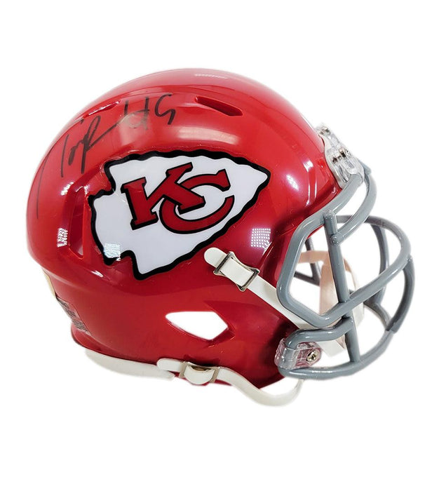 Tony Richardson Signed Kansas City Chiefs Throwback Speed Mini Football Helmet (JSA) - RSA