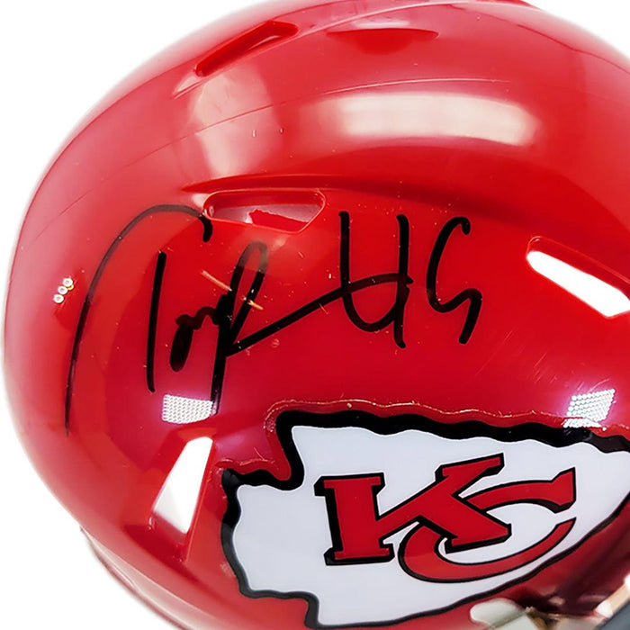 Tony Richardson Signed Kansas City Chiefs Throwback Speed Mini Football Helmet (JSA) - RSA