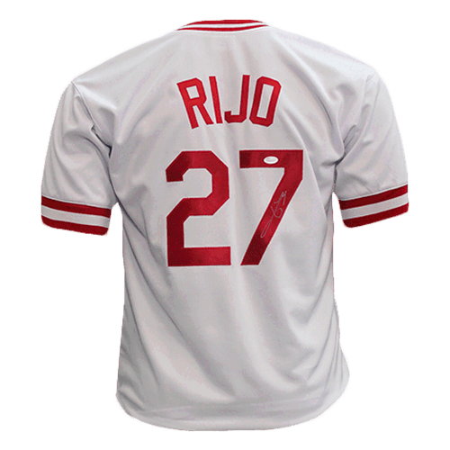 Framed Jose Rijo Autographed Signed Cincinnati Reds Jersey Jsa Coa