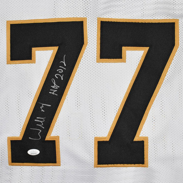 Willie Roaf New Orleans Saints Signed Autographed White Custom Jersey –