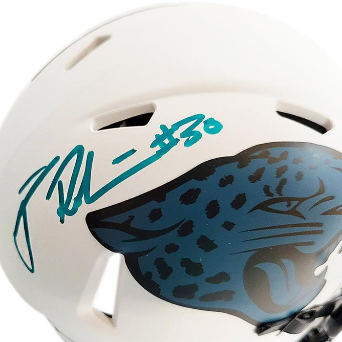 James Robinson Signed Jacksonville Jaguars Lunar Speed Mini Helmet Beckett