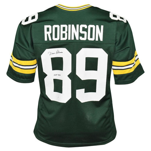 Dave Robinson Signed HOF 2013 Inscription Green Bay Green Football Jersey (JSA) - RSA