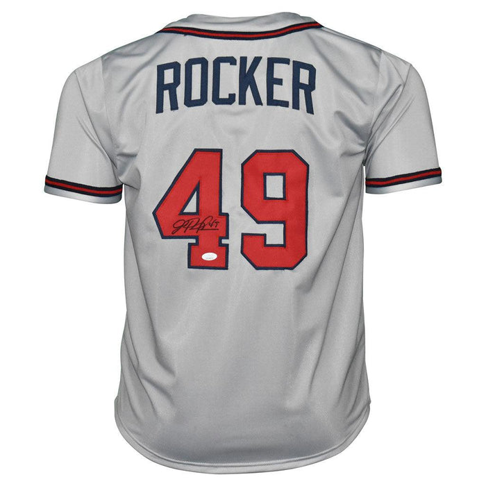 John Rocker Signed Atlanta Grey Baseball Jersey (JSA) - RSA