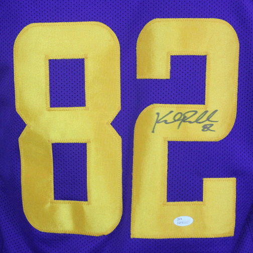 Kyle Rudolph Autographed Pro Style Football Jersey Color Rush (JSA) — RSA