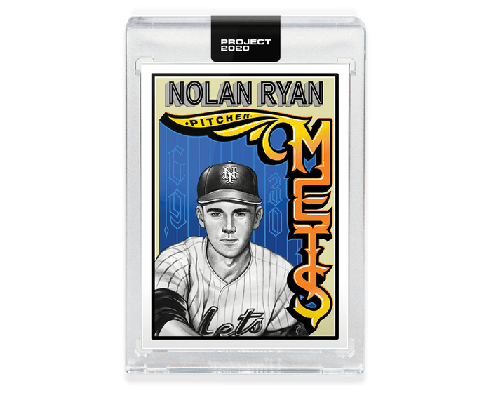 2020 Topps #314 Nolan Ryan 1969 Mets - Mister Cartoon 2,439 Print Run - RSA