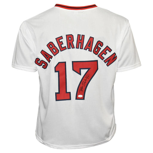Bret Saberhagen Signed Boston White Baseball Jersey (JSA) - RSA
