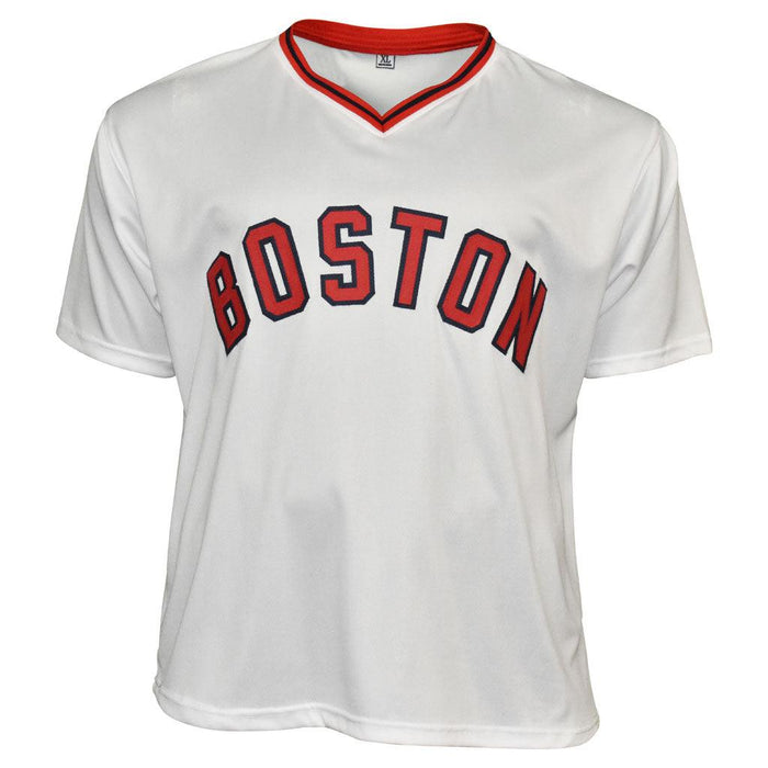 Bret Saberhagen Signed Boston White Baseball Jersey (JSA) — RSA
