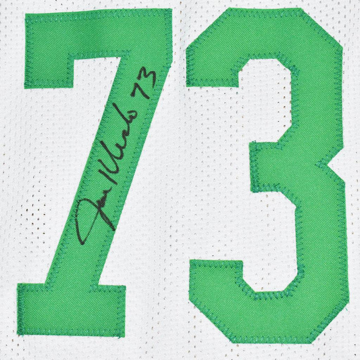 4-Signature Sack Exchange Signed New York White Football Jersey (JSA)