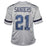 Deion Sanders Signed Dallas Pro Grey Football Jersey (Beckett) - RSA