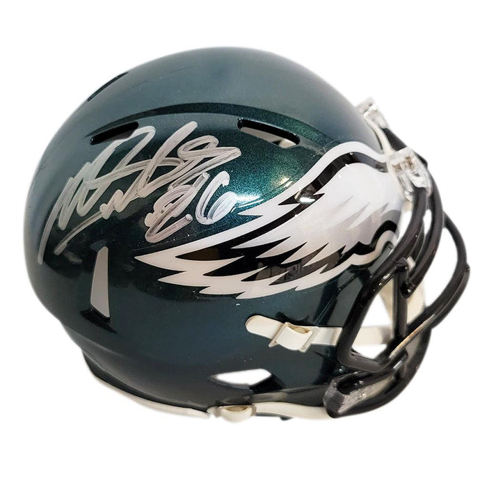 Miles Sanders Signed Philadelphia Eagles Speed Mini Replica Football H — RSA