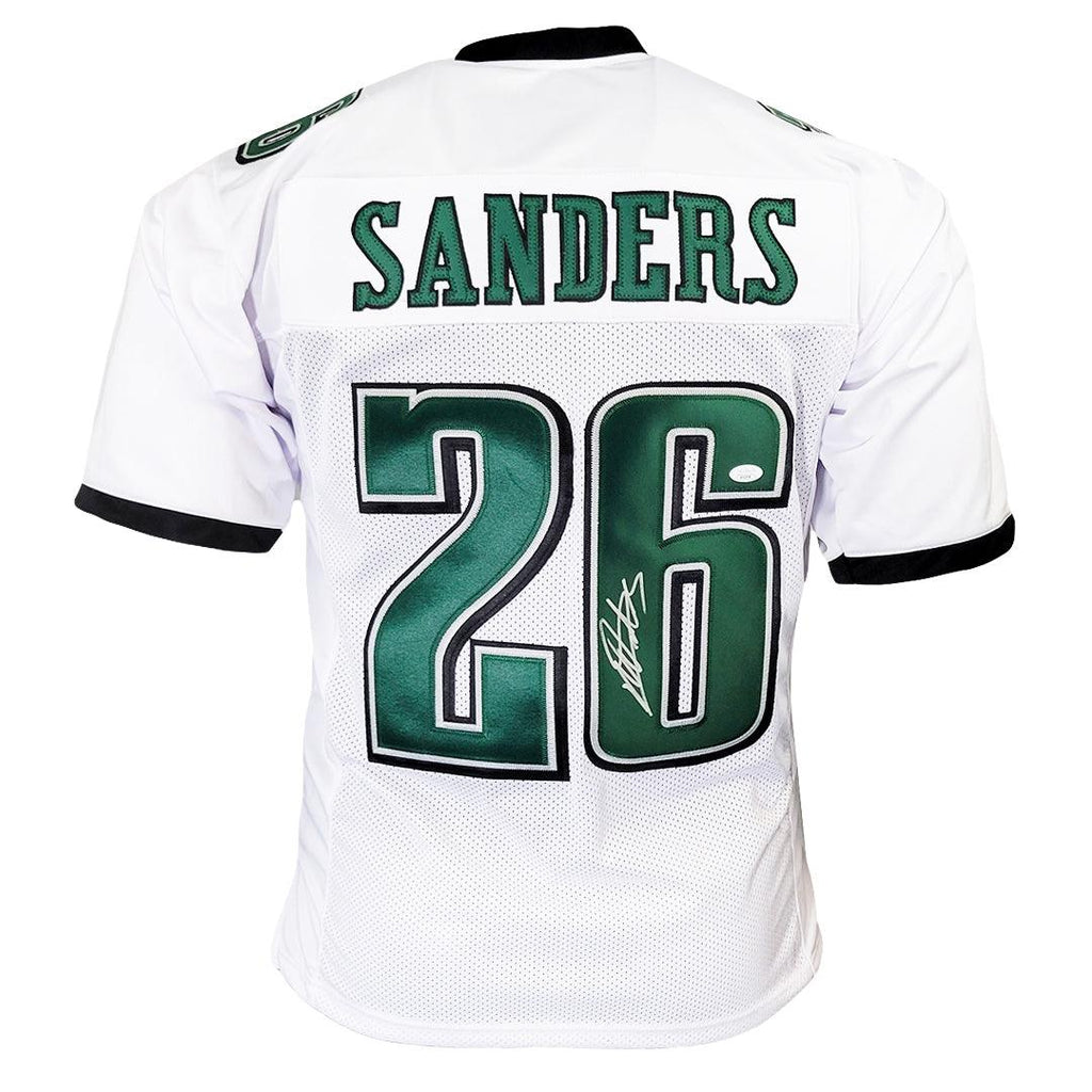 Miles Sanders Signed Philadelphia White Football Jersey (JSA) — RSA