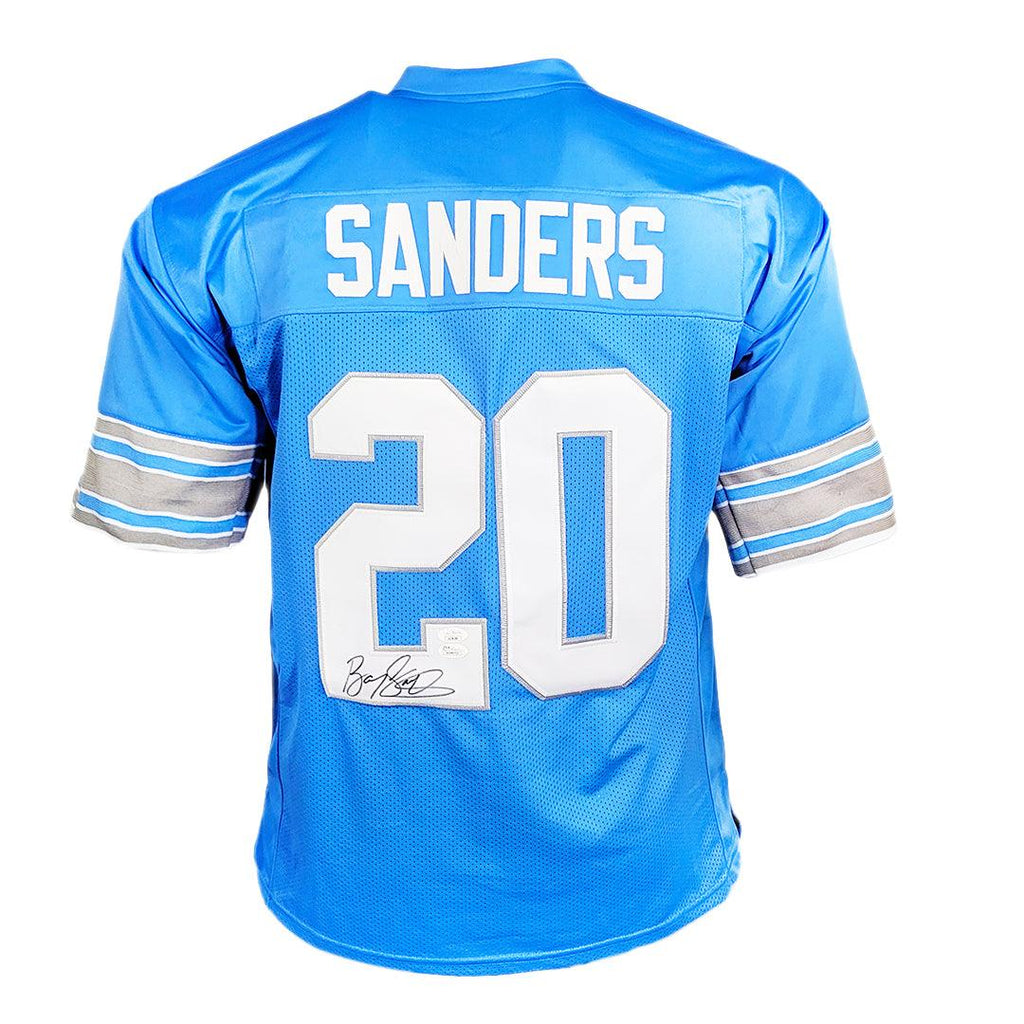 Barry Sanders Signed Jersey. High-quality replica jersey offers a