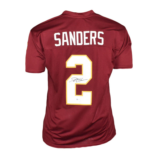 Deion Sanders Autographed Florida State Seminoles Red XL Jersey