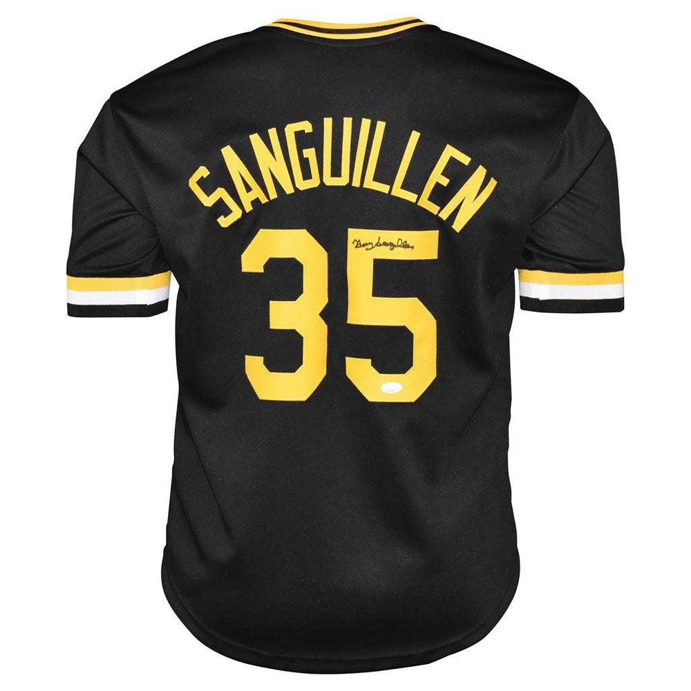 Manny Sanguillen Signed Pittsburgh Black Baseball Jersey (JSA) — RSA