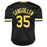 Manny Sanguillen Signed Pittsburgh Black Baseball Jersey (JSA) - RSA