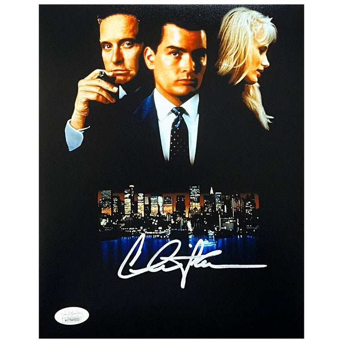 Charlie Sheen Signed Wall Street Movie 8x10 Photo (JSA) - RSA