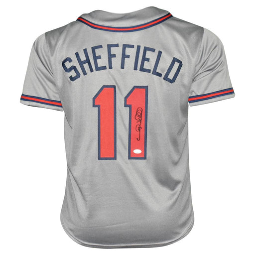 Gary Sheffield Signed Atlanta Grey Baseball Jersey (JSA) - RSA