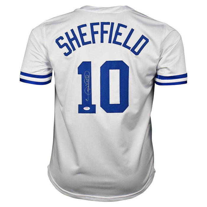 Gary Sheffield Signed Los Angeles White Baseball Jersey (PSA) — RSA