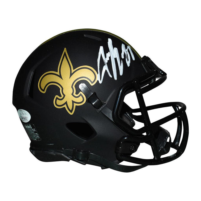 Jeremy Shockey Signed White Ink New Orleans Saints Eclipse Speed Mini  Replica Football Helmet (JSA)